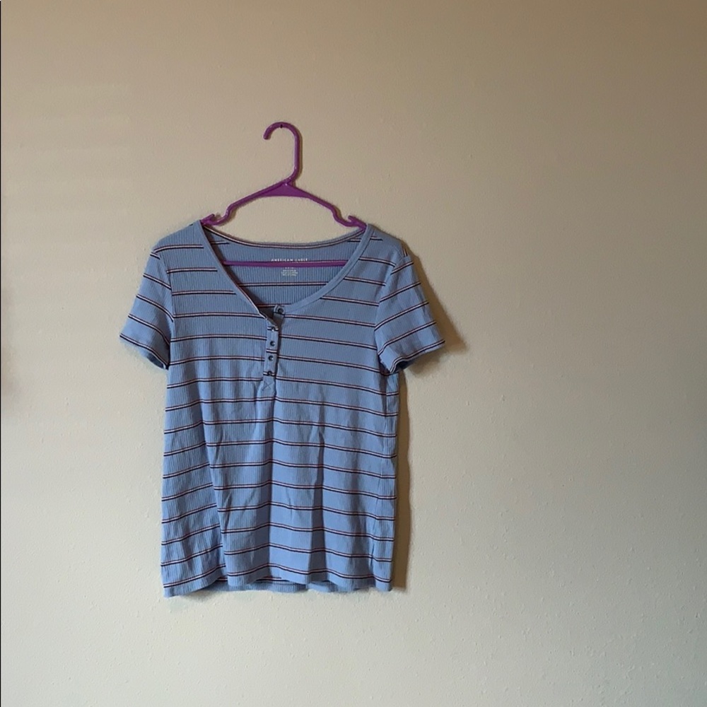 american eagle striped shirt